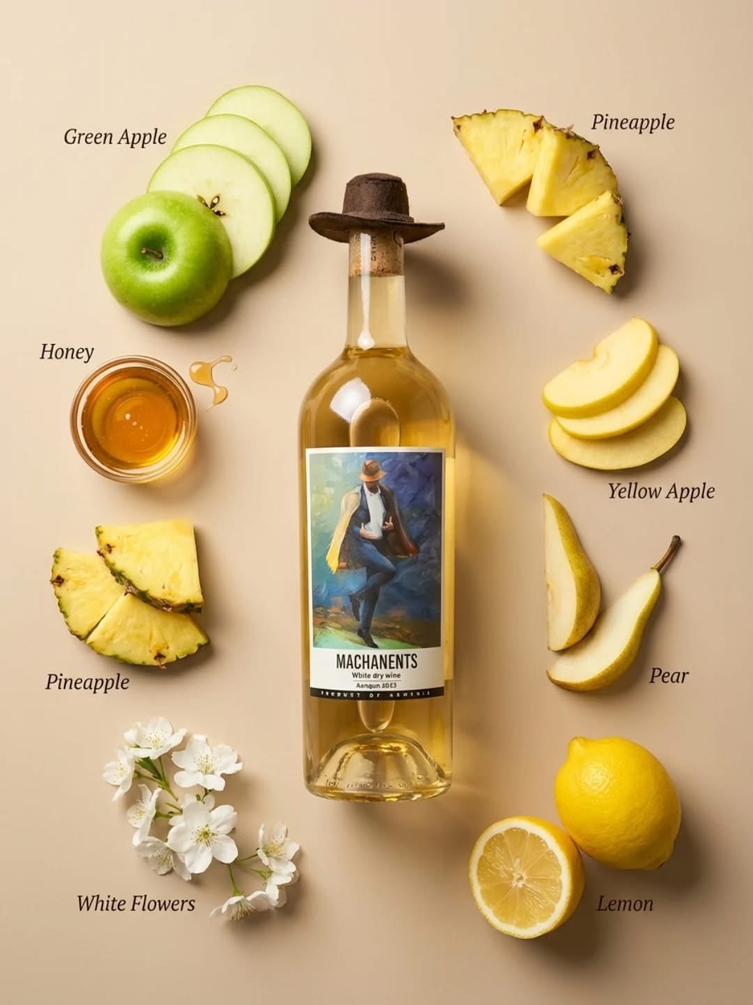 White wine cellar detail